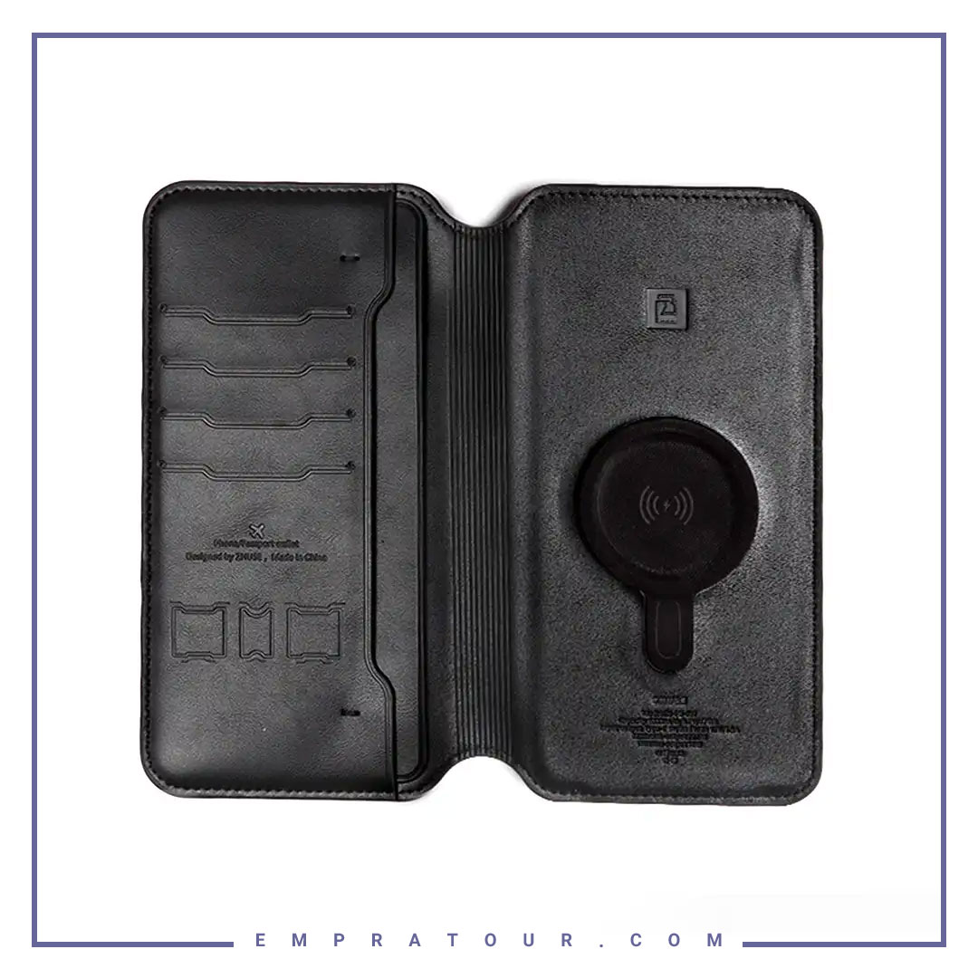 پاور بانک 1000 و کیف چرمی ژوس ZS-PB-037