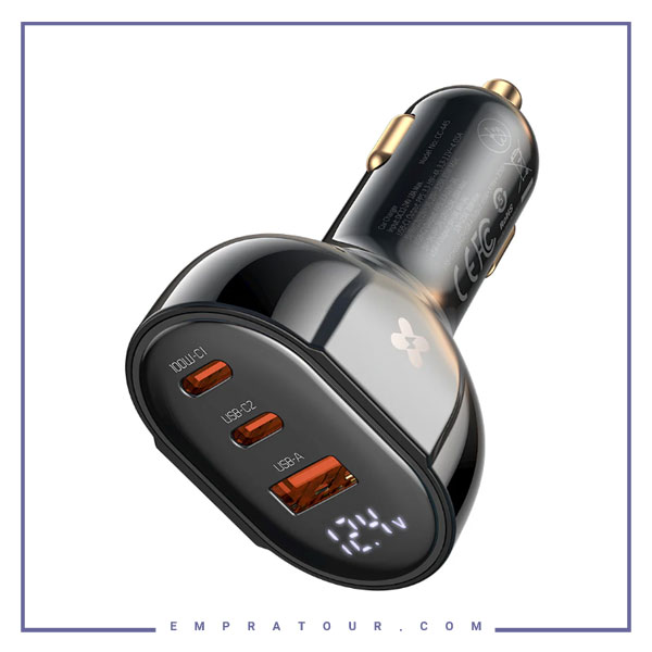 شارژر فندکی 3 پورت 128 وات مک دودو CC-4450