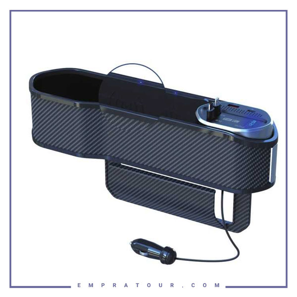 جعبه نظم دهنده خودرو و شارژ وایرلس گرین لاین Green Lion universal Organizer With Wireless Doc GNUNORGCDOW