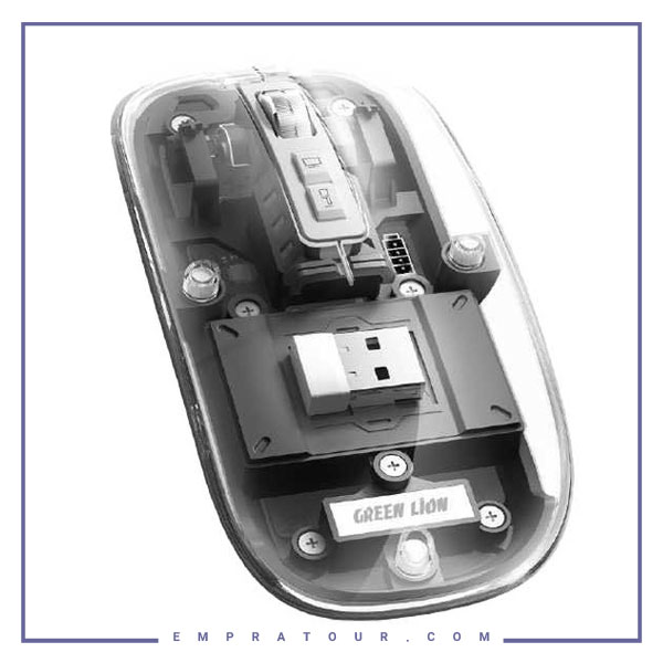 موس بیسیم گرین لاین Green Lion Transparent Mouse GL-113