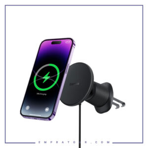 پایه نگهدارنده آهنربایی و شارژر بی سیم گوشی موبایل بیسوس Baseus Car Phone Holder Magnetic Wireless Charger bs-CW01-01