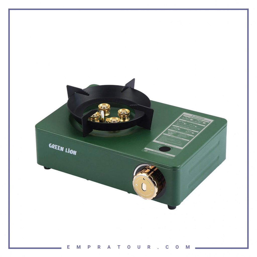 اجاق گاز 4 شعله مینی گرین لاین GREEN LION FOUR MINI CASSETTE STOVE GN4BUCASTVEGN