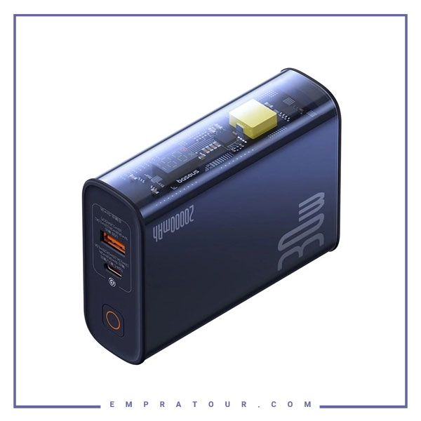 پاوربانک شفاف 30 وات 20000 بیسوس Baseus Explorer Series Digital Display Power Bank PPTSZ2030 P10019702302