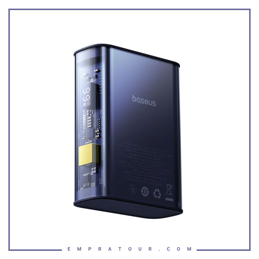 پاوربانک شفاف 22.5 وات 20000 بیسوس P10019701302-00