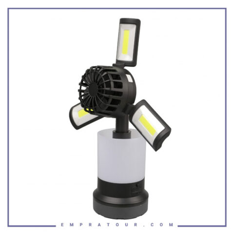 چراغ قوه و پنکه پرودو Lifestyle By Porodo 3 in 1 Ambient Light/Lamp/ Cooling Fan PD-LS3N1LFLF
