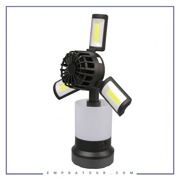 چراغ قوه و پنکه پرودو Lifestyle By Porodo 3 in 1 Ambient Light/Lamp/ Cooling Fan PD-LS3N1LFLF
