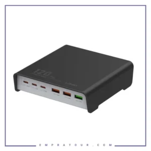 شارژر 6 پورت رومیزی 120 وات الدینیو Ldnio Desktop Super Fast Charger Q605