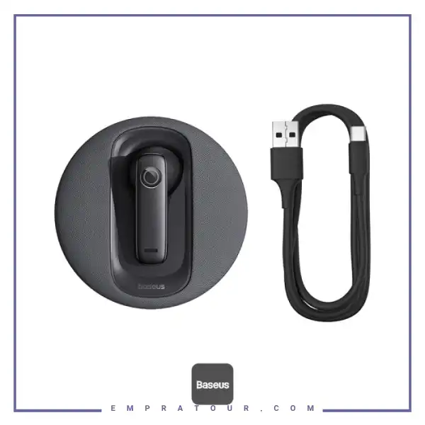 هندزفری بلوتوث تک گوش بیسوس  Dual-Mic Noise Cancellation CM10