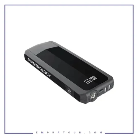پاوربانک ۱۶۰۰۰ و جامپ استارتر خودرو پاورولوژی Powerology JumpStart Power Bank PPBCHA29