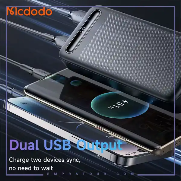 پاوربانک 10.5 وات 20000 مک دودو Mcdodo Digital Display Power Bank MC-443