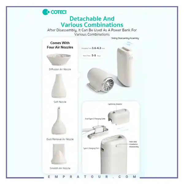 جت فن و پاوربانک 80000 کوتسی OT-034