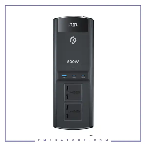 اینورتر 500 وات پاورولوژی 500W Universal Multi-Port Car Inverter