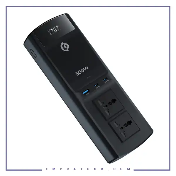 اینورتر 500 وات پاورولوژی 500W Universal Multi-Port Car Inverter