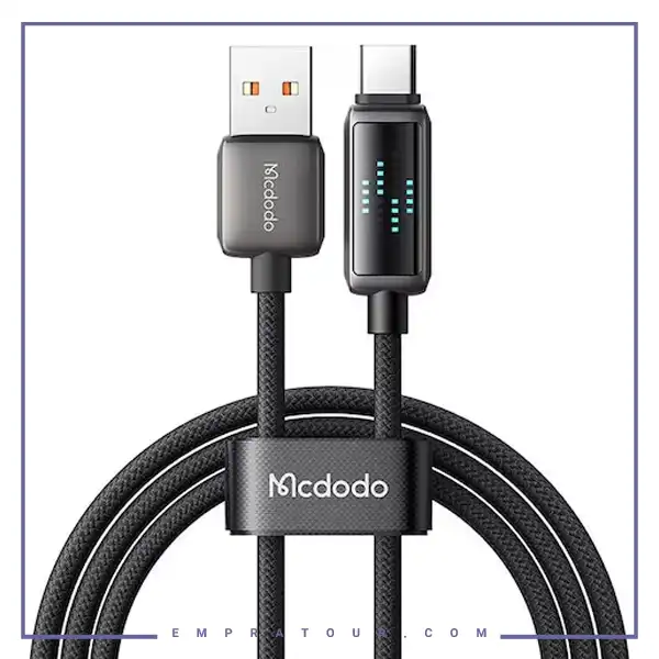 کابل شارژ تایپ سی 6 آمپر 1.2 متر مک دودو Mcdodo Type-C Charging Speed Visible Cable CA-2350