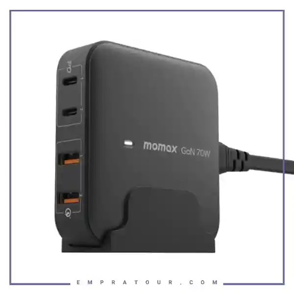 شارژر رو میزی 4 پورت مومکس OnePlug 4-Ports Desktop GaN Charger 100W