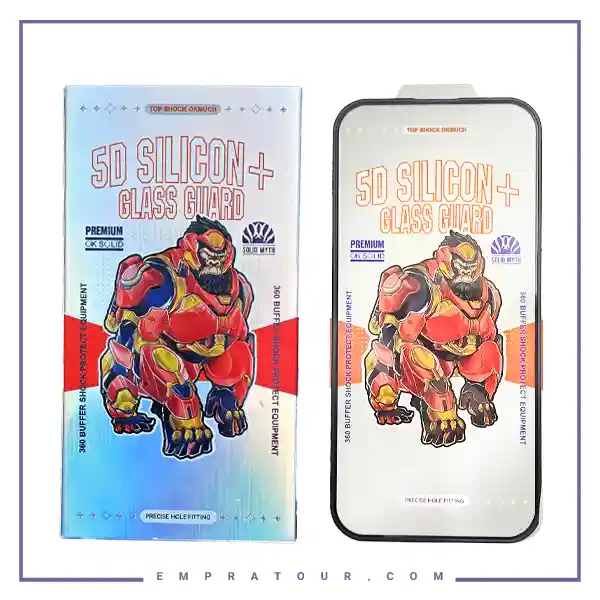 گلس آیفون 16 پرو موکوسون Mocoson 5D Silicon Plus iphone 16 PRO