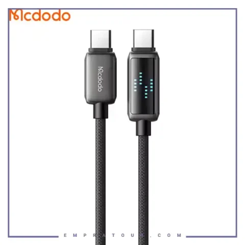 کابل شارژ دو سر تایپ سی 100 وات 1.2 متر مک دودو Mcdodo Type-C To Type-C Charging Speed Visible Cable CA-4250