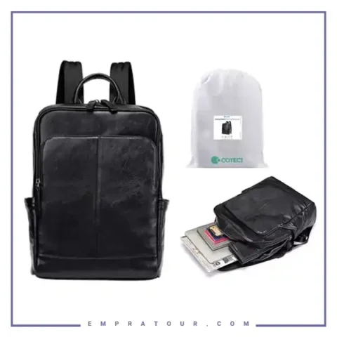 کوله پشتی چرم اصل ضدآب کوتتسی Coteetci Luxury backpack 14032