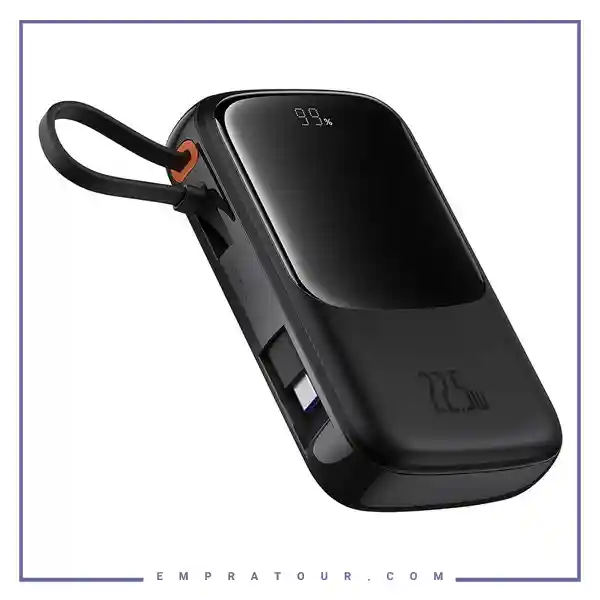 پاوربانک 22.5 وات 10000 با کابل تایپ سی بیسوس Baseus QPOW Pro Plus Power Bank P10067100112