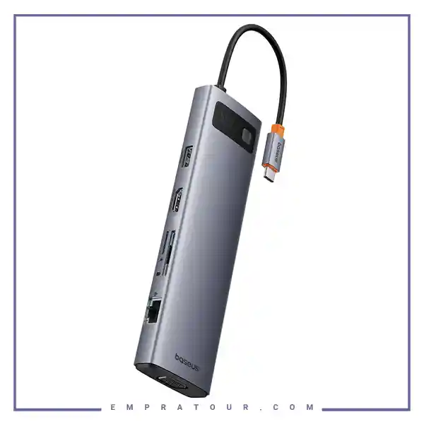 هاب تایپ سی 11 پورت بیسوس Baseus 11 Port HUB Metal Gleam B00030709811