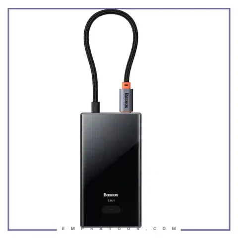 هاب  تایپ سی 5 پورت تایپ سی بیسوس Baseus Focus Series 5 Port Type-C Hub Adapter WKYY030113