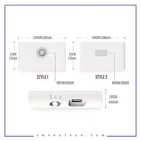 چراغ هوشمند دیواری کوتتسی Motion Sensor LED Light 89005