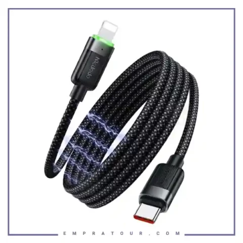 کابل تایپ سی به لایتننیگ با بدنه مگنتی مک دودو Mcdodo Magnetic Self – Winding ca-2010