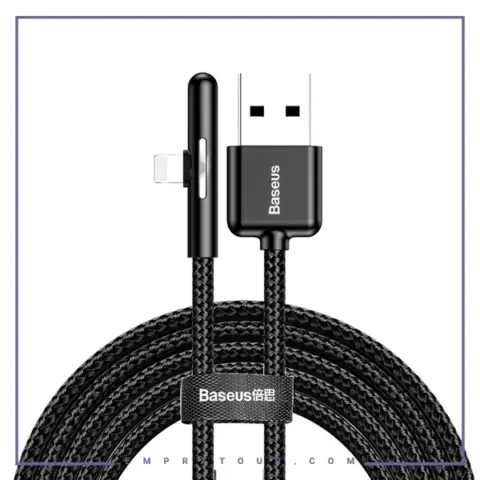 کابل لایتنینگ 50 سانتی متر بیسوس Baseus Lightning Iridescent Lamp Cable CAL7C-C01