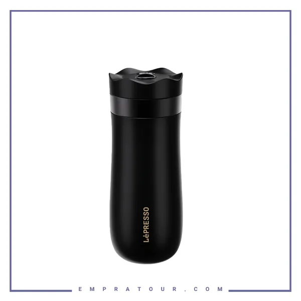 ماگ و فرنچ پرس قابل حمل لپرسو  LePresso Insulated Mug with French Press LPIMFPBK