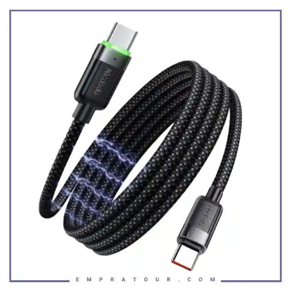 کابل دو سر تایپ سی  با بدنه مگنتی مک دودو Mcdodo Magnetic Self – Winding CA-2000