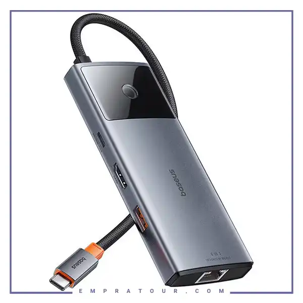 هاب تایپ سی 6 پورت بیسوس Baseus Metal Gleam Series II Hub BS-OH099