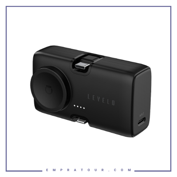 پاوربانک 5000 با شارژ اپل واچ لولو  Levelo Nova Powerbank LVLNMPPBK