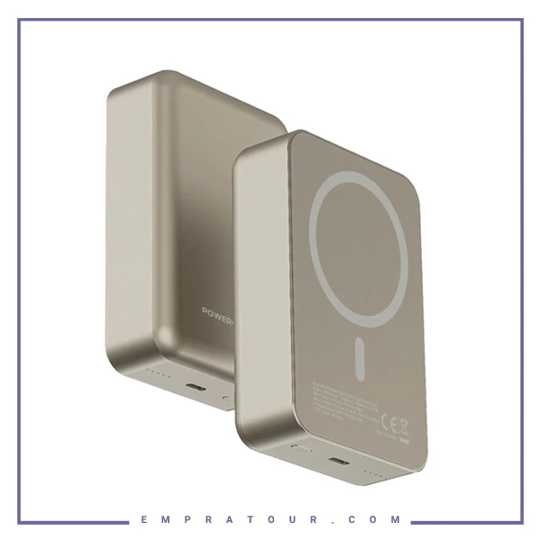 پاوربانک مگ سیف 20000 پاورولوژی Powerology Magsafe Aluminum Power Bank PPBCHA33