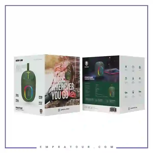 اسپیکر بلوتوثی گرین لاین Pristone Wireless Speaker GNPRTSPKRBK