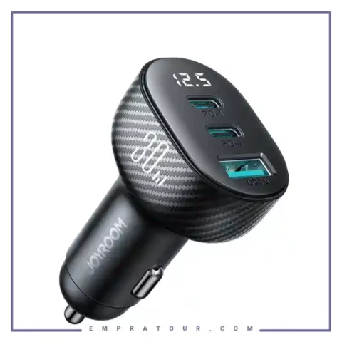 شارژر فندکی 3 پورت 30 وات جویروم JOYROOM JR-CCD04