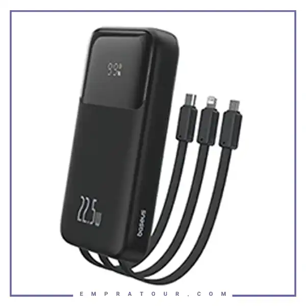 پاوربانک 22.5 وات 20000 با کابل همراه بیسوس Baseus Comet Power Bank PPMD2-20