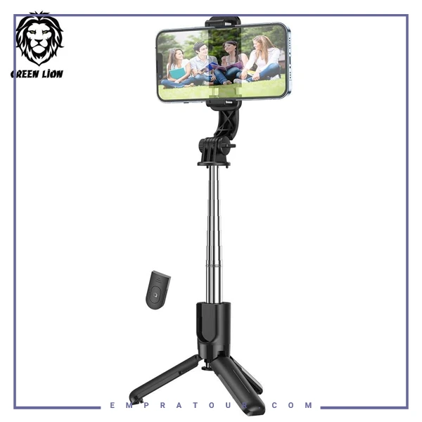 مونوپاد و سه پایه شاتر دار گرین لاین Green Lion Broadcast & Selfie Stick GNBSSTKBK