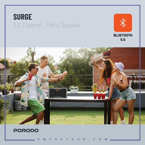 اسپیکر بلوتوثی پرودو Soundtec Surge Speaker PD-STPS100