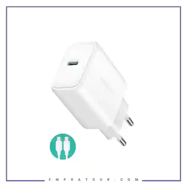 آداپتو شارژ 30 وات با کابل جویروم JOYROOM JR-TCF24 PD30W Charger