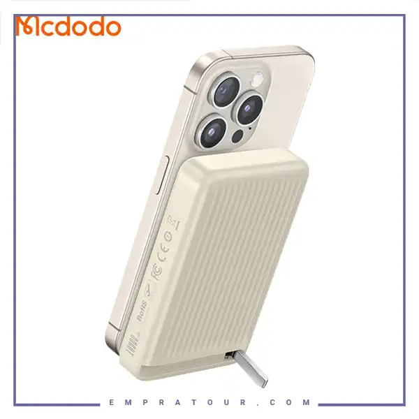 پاوربانک وایرلس مگ سیف 30وات 10000 مک دودو Mcdodo Qmag qi2 Power Bank MC-781