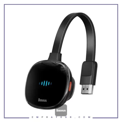 دانگل وای فای HDMI بیسوس Baseus Meteorite Shimmer Wireless Display Adapter 4k/30Hz BS-OH154