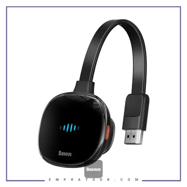 دانگل وای فای HDMI بیسوس Baseus Meteorite Shimmer Wireless Display Adapter 4k/30Hz BS-OH154