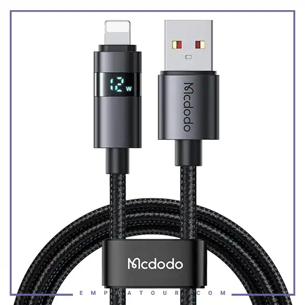 کابل شارژ لایتنینگ با نمایشگر مک دودو Mcdodo USB A to Lightning Charging Cable CA-6490