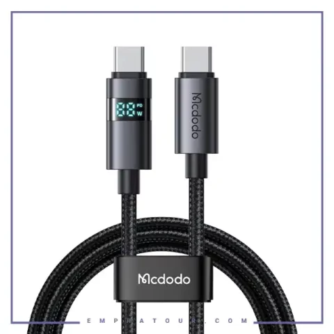 کابل شارژ دوسر تایپ سی 100 وات با نمایشگر مک دودو Mcdodo CA-5610 100W USB-C to USB-C Cable