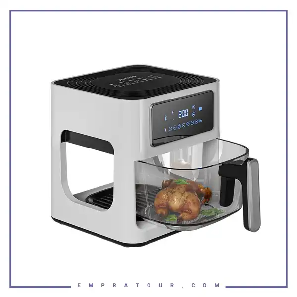 هواپز شیشه ای پرودو Porodo LifeStyle 5L Glass Pot Air Fryer PD-LFGPAF5L