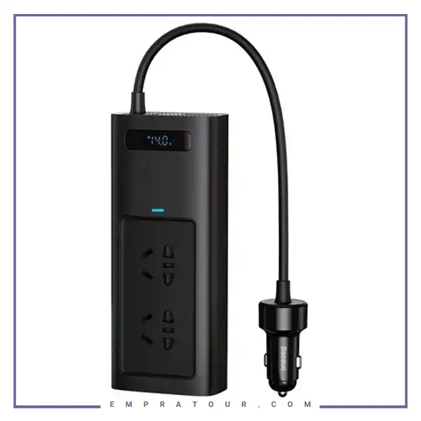 اینورتر و شارژر فندکی 150 وات بیسوس  Baseus BS-CI15-03 Power Inverter CGNB020101