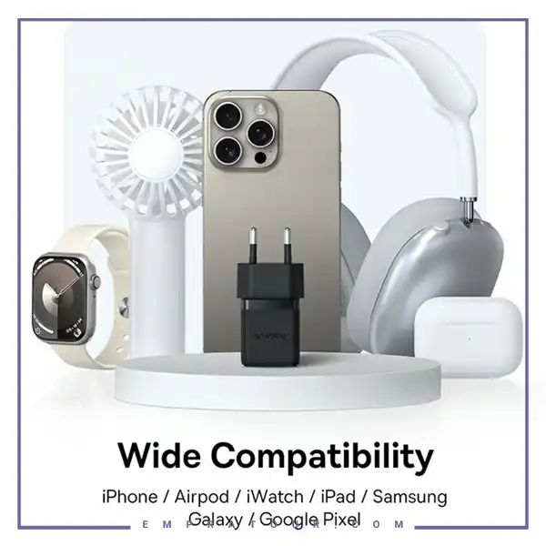 آداپتور شارژ 20 وات دو پورت با کابل بیسوس CCZC20UE