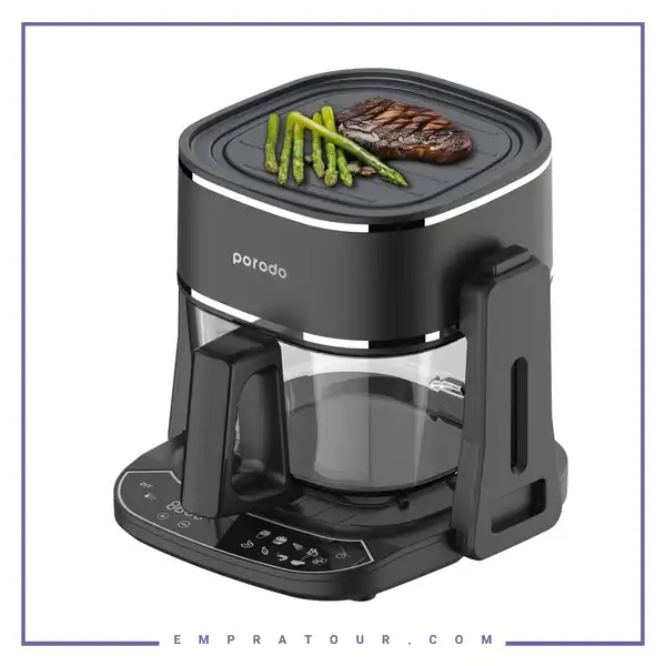 سرخ کن و هواپز و گریل پرودو  Porodo Lifestyle Dual Design Air Fryer & Grill PD-LFST022