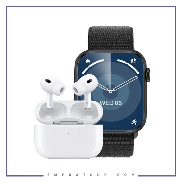 ساعت هوشمند و هندرفری بلوتوث گرین لاین  Green Lion SyncFit Duo Earbuds Pro2 + Active SE GNSYFTWSAWCH