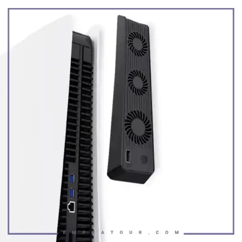 فن خنک کننده پلی استیشن 5 پرودو Porodo PS5 Digital & Disc Rapid Cooling Fan PDX616
